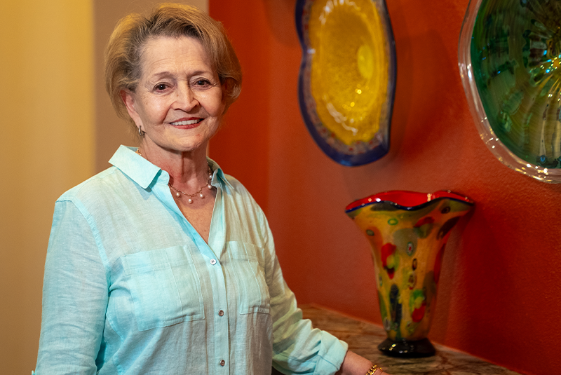 Dr.Najari's patient Joan smiling in office